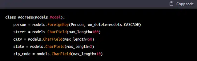 django database foreign key