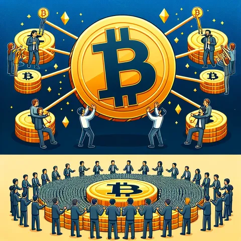 'Binance The Power of Teamwork'. The first image should depict cartoon miners connected in a network, symboli 'Binance The Power of Teamwork'. The first image should depict cartoon miners connected in a network, symboli